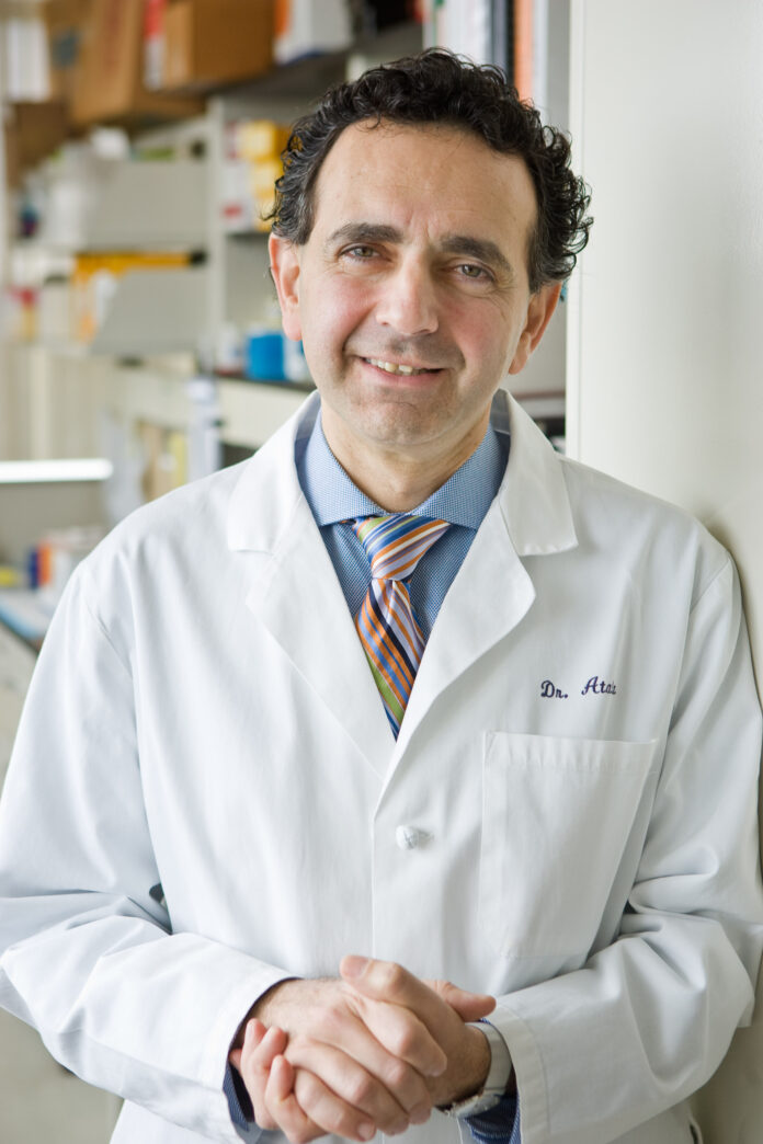 Dr. Anthony Atala, M.D., Director, Wake Forest Institute for Regenerative Medicine, and W. Boyce Professor and Chair, Department of Urology, in his research lab in the Richard H. Dean Biomedical Research Building on Tuesday, April 8, 2008.