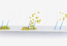 Ultrasound-Activated Cilia for Catheter Cleaning catheter